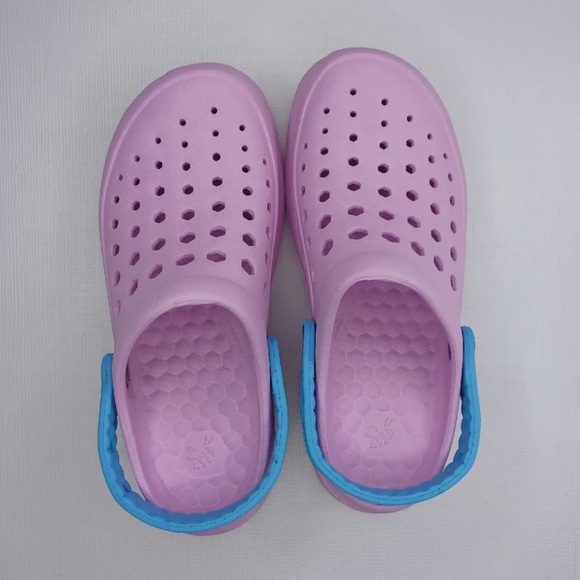 Kids joybees active clogs lavender/sky blue j5 & j3 NWT - Picture 2 of 7